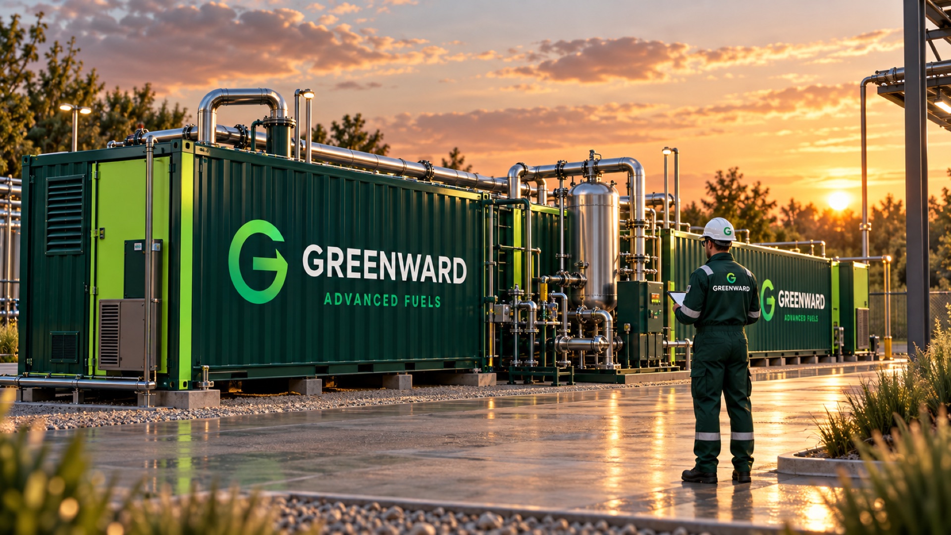 Paper-mill residue on the intake conveyor of a Greenward plant